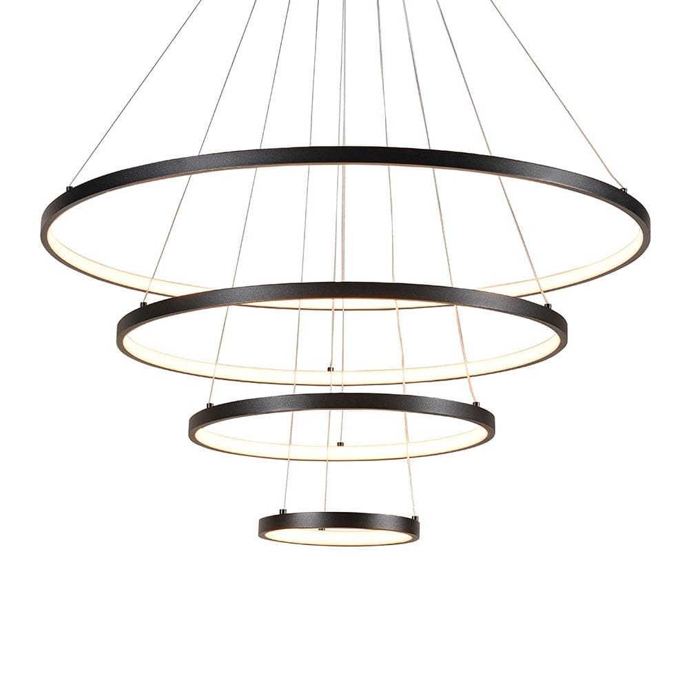 Lustre Pendente Sindora DCD03012 Preto Led Bivolt