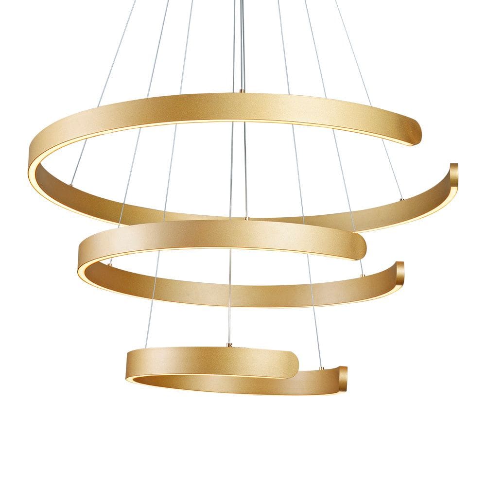Lustre Pendente Sindora DCD03042 Dourado Led Bivolt