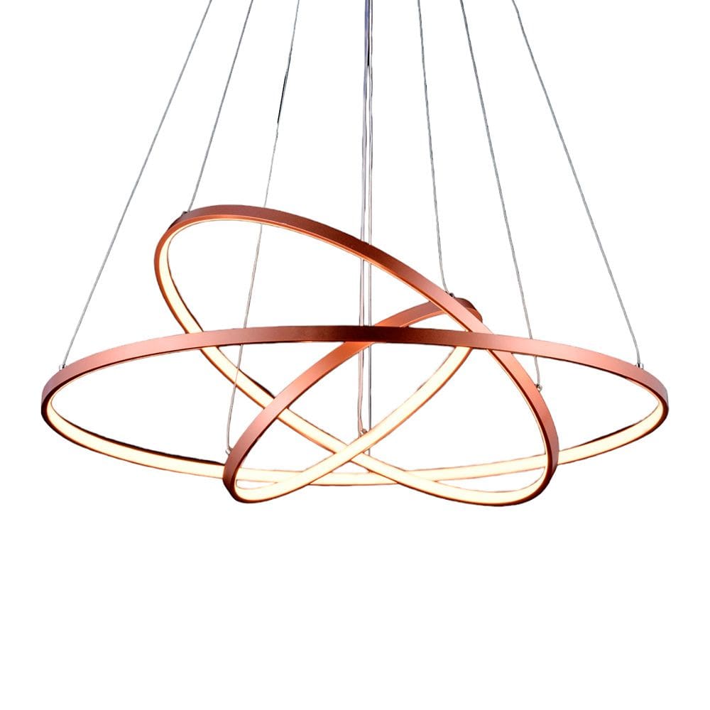 Lustre Pendente Sindora DCD015080 Rosê Led Bivolt