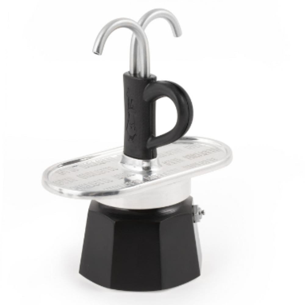 Cafeteira Bialetti Mini Express 2 Xícaras Moka Italiana Preta Importada