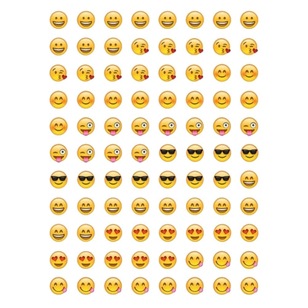 80 Tatuagens Temporaria Para Mãos e Dedos Emoji Mod1
