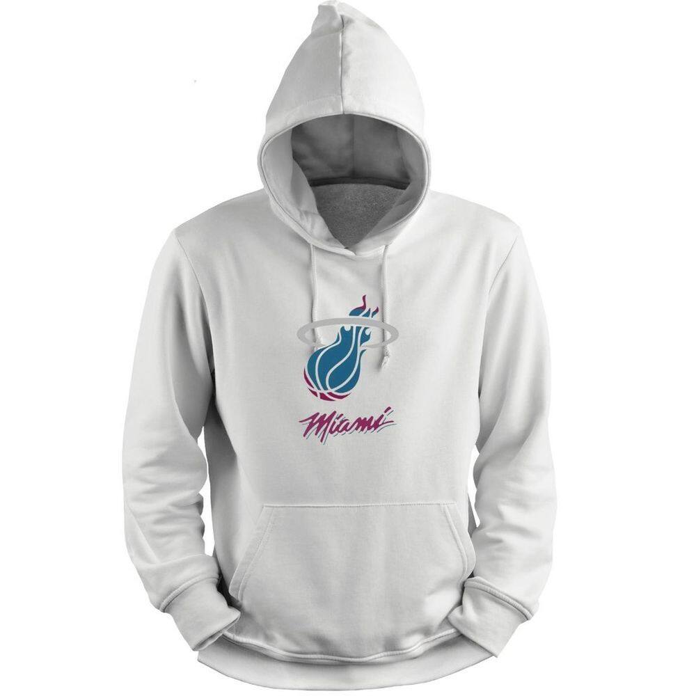 Blusa Moletom Capuz Basquete Miami Heatt Retro Basketball