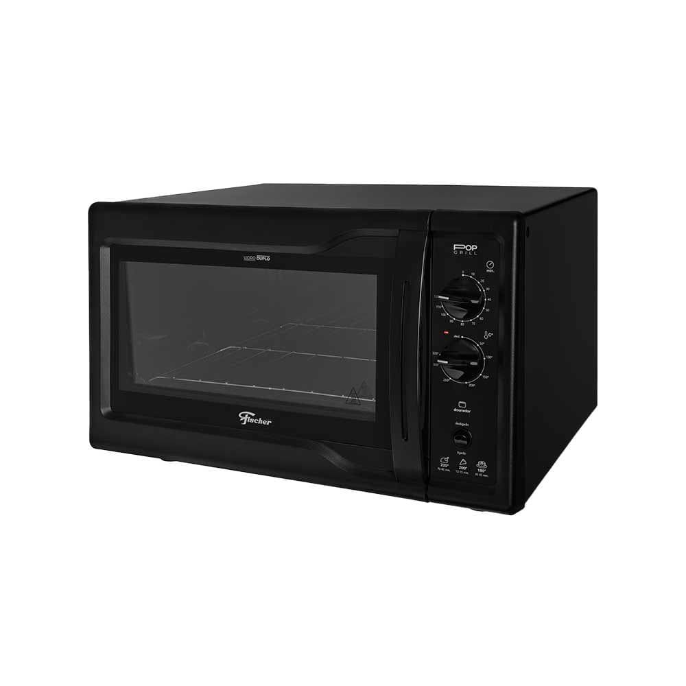 Forno Elétrico 44 Litros Fischer Pop Grill Bancada Black 127v