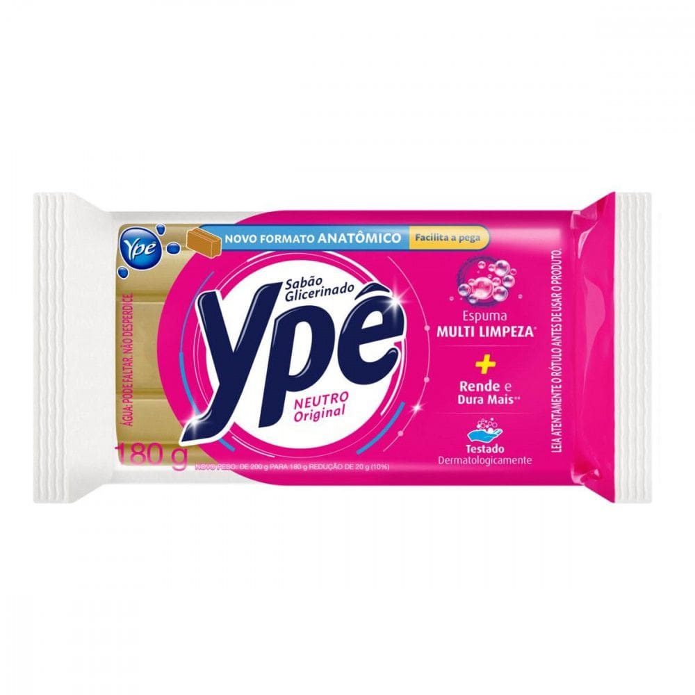 Sabao Em Barra Neutro 180g - Ype