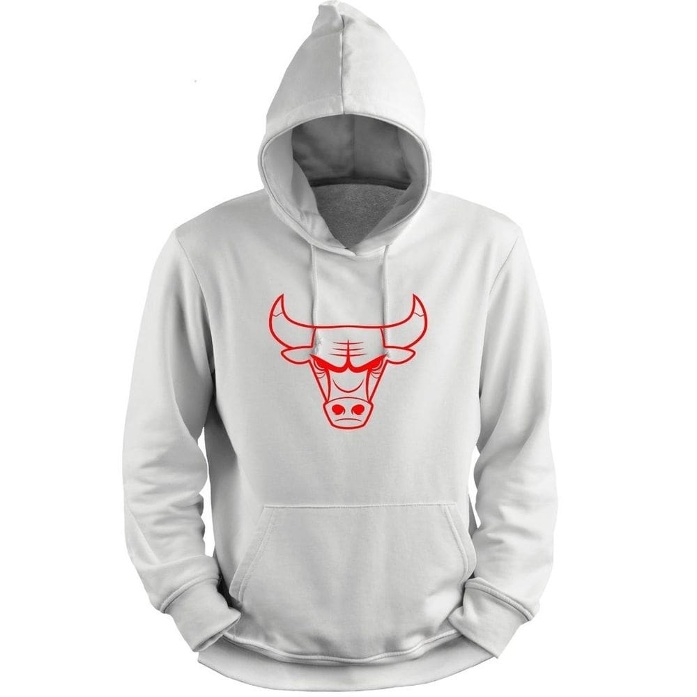 Blusa Moletom Capuz Basquete Chiicago Logo Bullss 23 Basketball