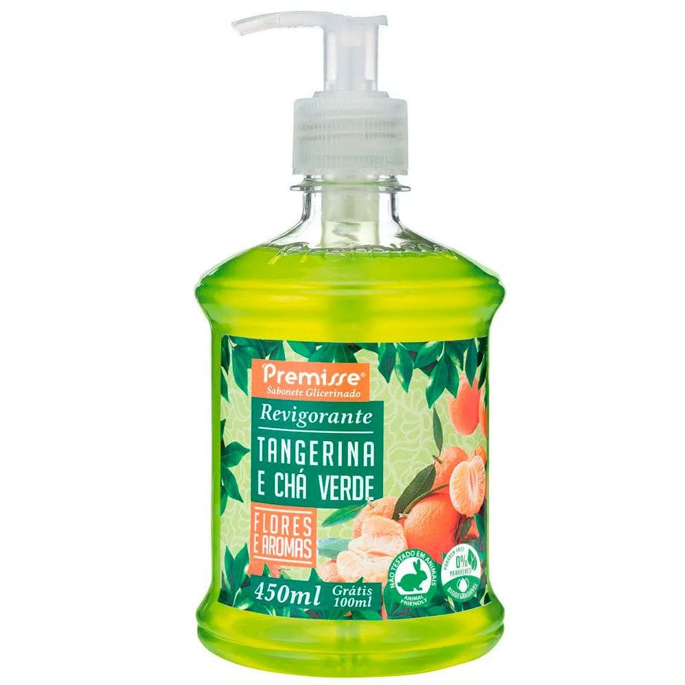 Sabonete Líquido Tangerina e Chá Verde 450ml Pump Premisse