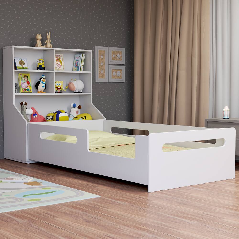 Cama Montessoriana com Nichos e Baú