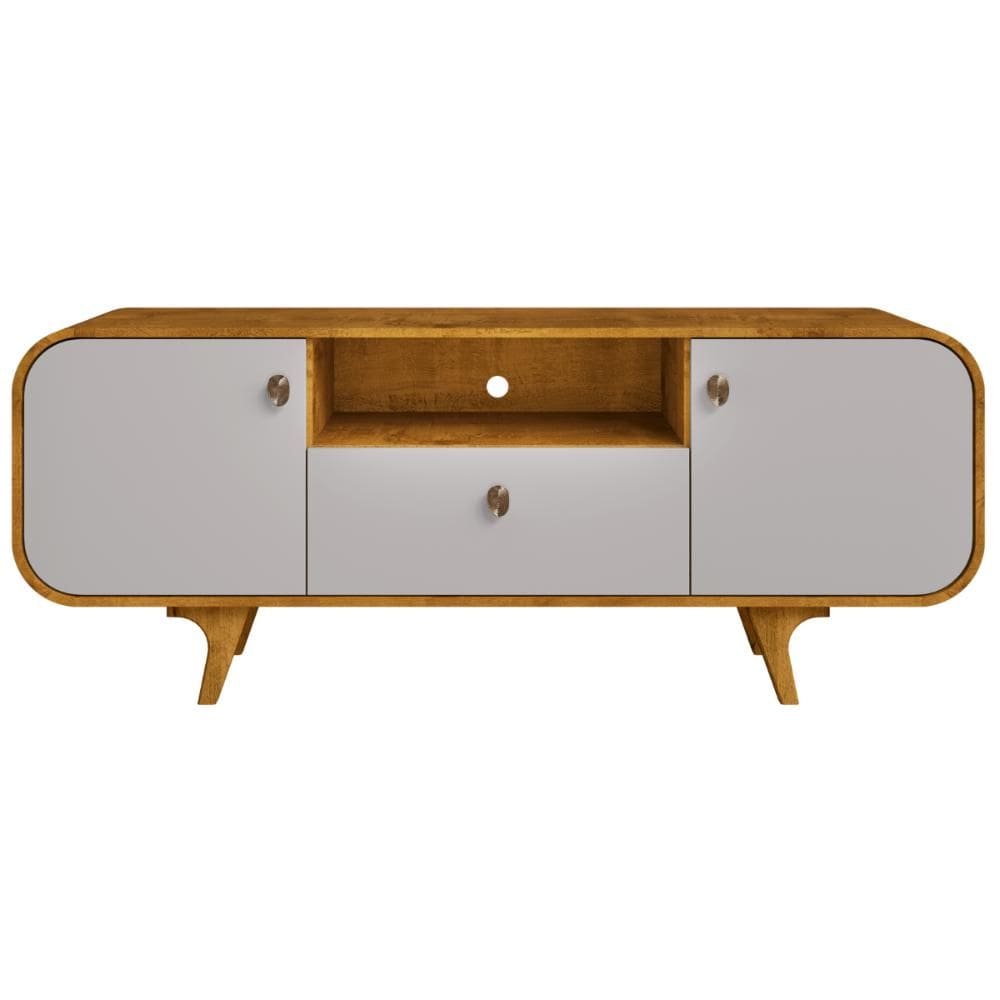 Rack Tv 55 Pol Noronha 2Porta 1G Naturalle Off White Bechara