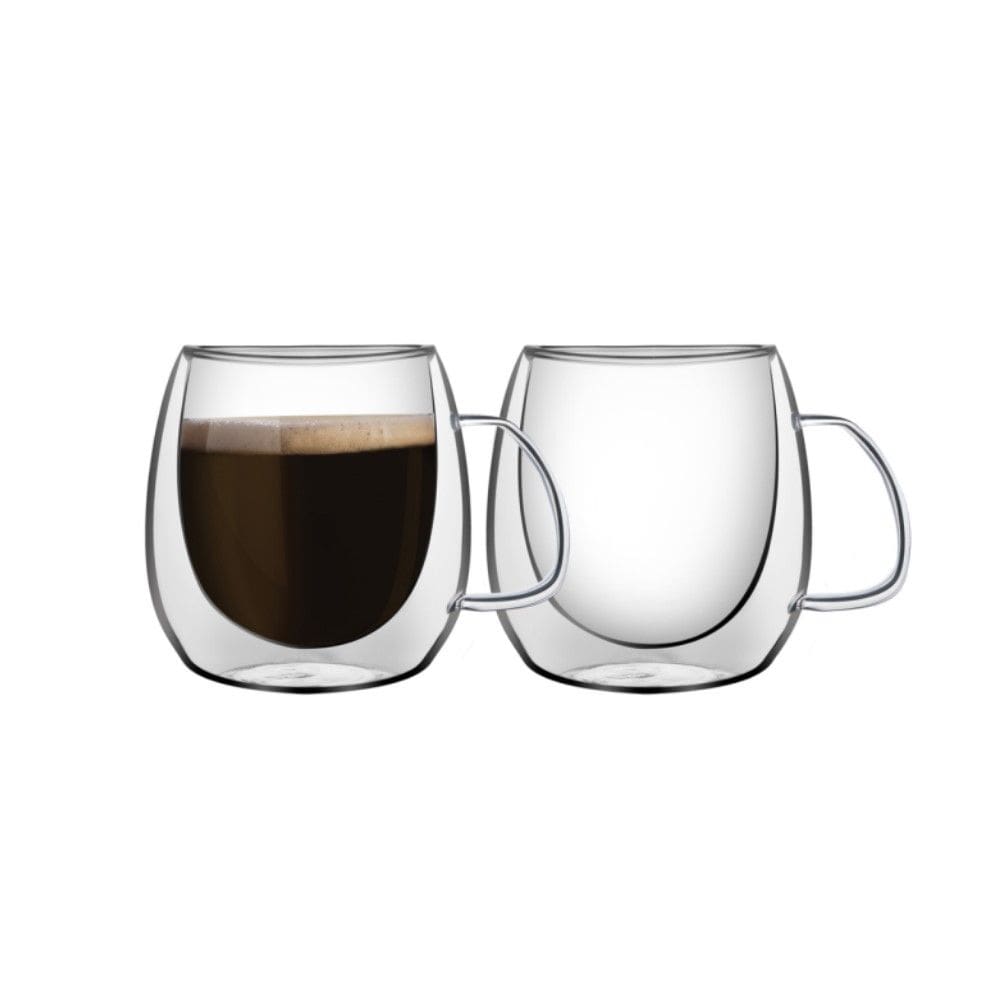 Conjunto de Xícaras para Café 100ml Vidro Duplo com Alças 2 Peças Tramontina 64760/440