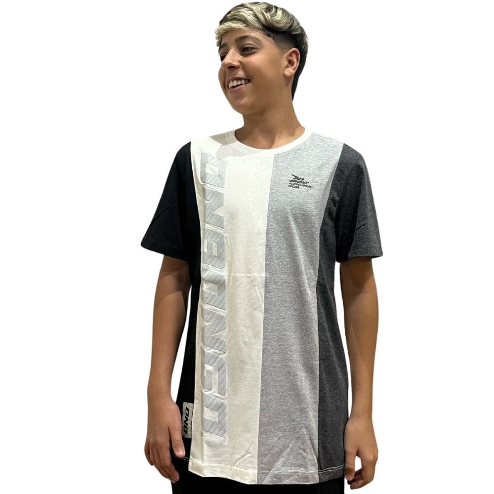 Camiseta Masculina Onbongo Four Laque Cinza Escuro ON266