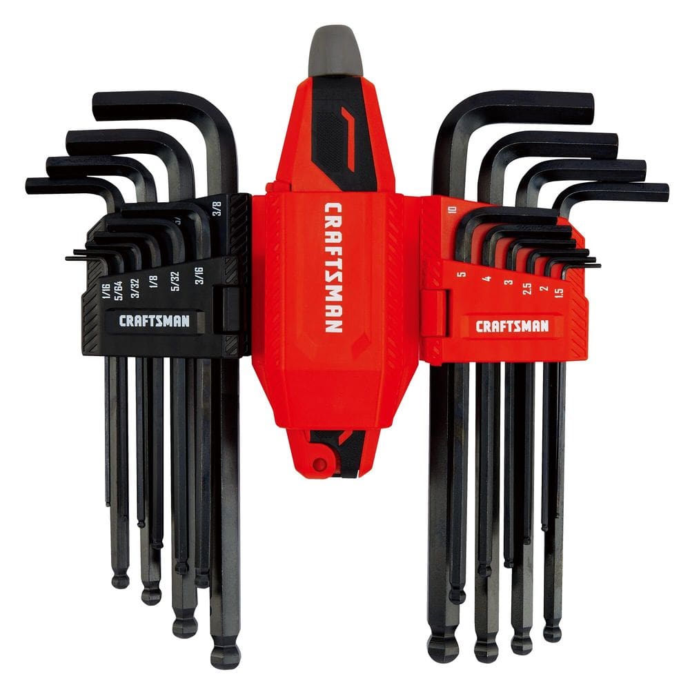 Conjunto de chaves hexagonais CRAFTSMAN Universal L-to-T Allen, 20 peças