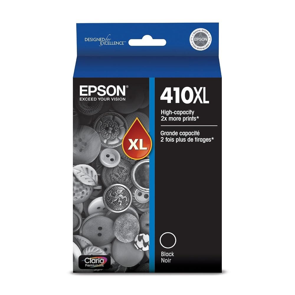Cartucho de tinta Epson 410XL de alta capacidade preto T410XL020