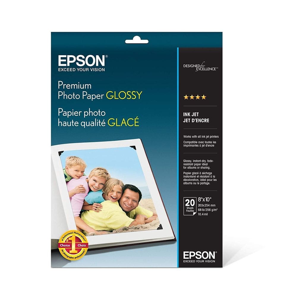 Papel fotográfico Epson Premium GLOSSY 20 folhas 8x10in