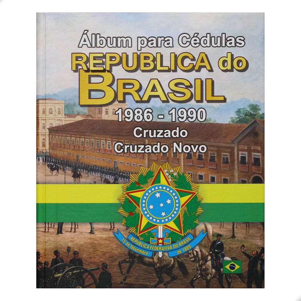 Álbum para Cédulas República do Brasil Cruzado e Cruzado Novo 1986 - 1990