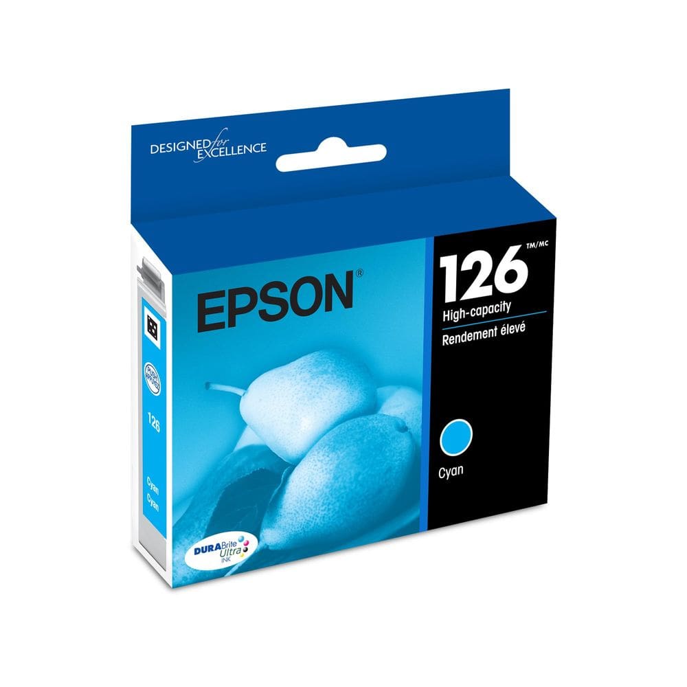 Cartucho de tinta Epson 126 DuraBrite Ultra Cyan para WF-3520