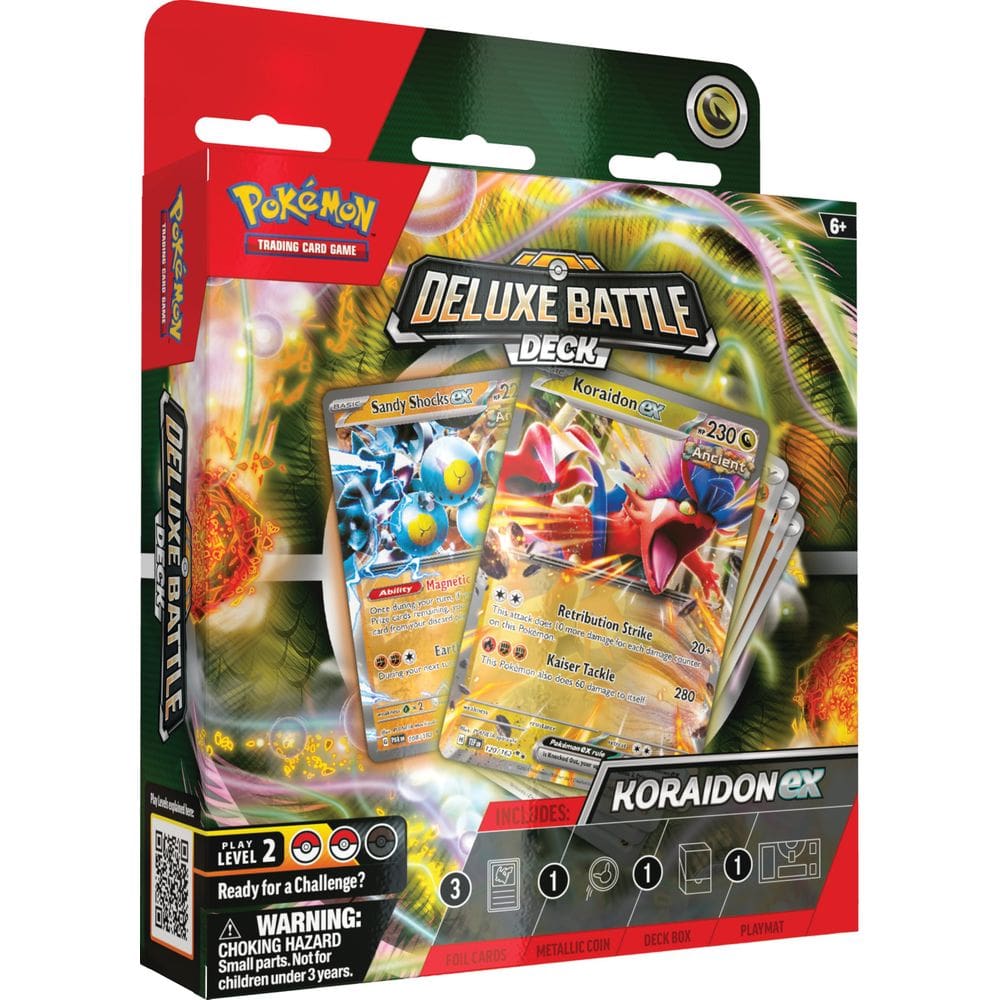 Jogo de cartas colecionáveis Pokémon Koraidon ex Deluxe Battle Deck