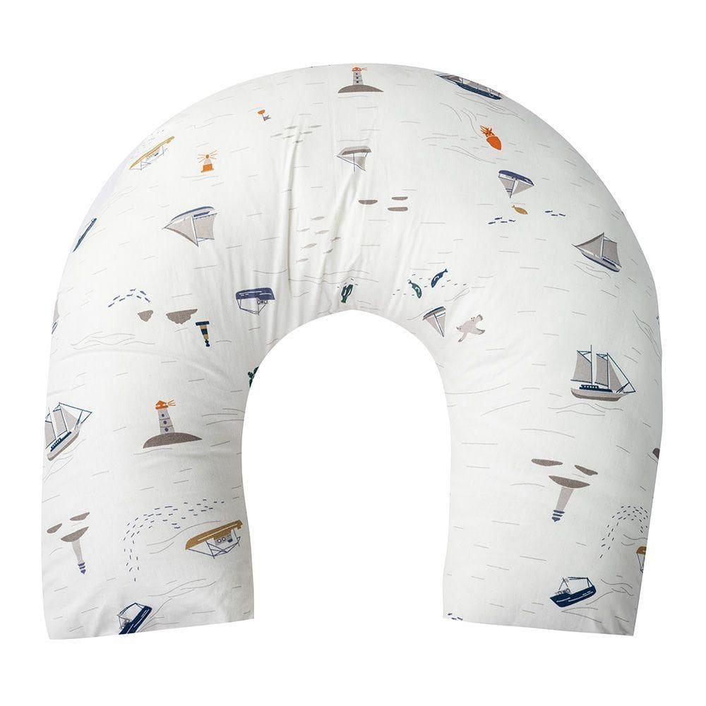 Almofada De Amamentação Baby Percal 200 Fios Algodão - Pequeno Navegante