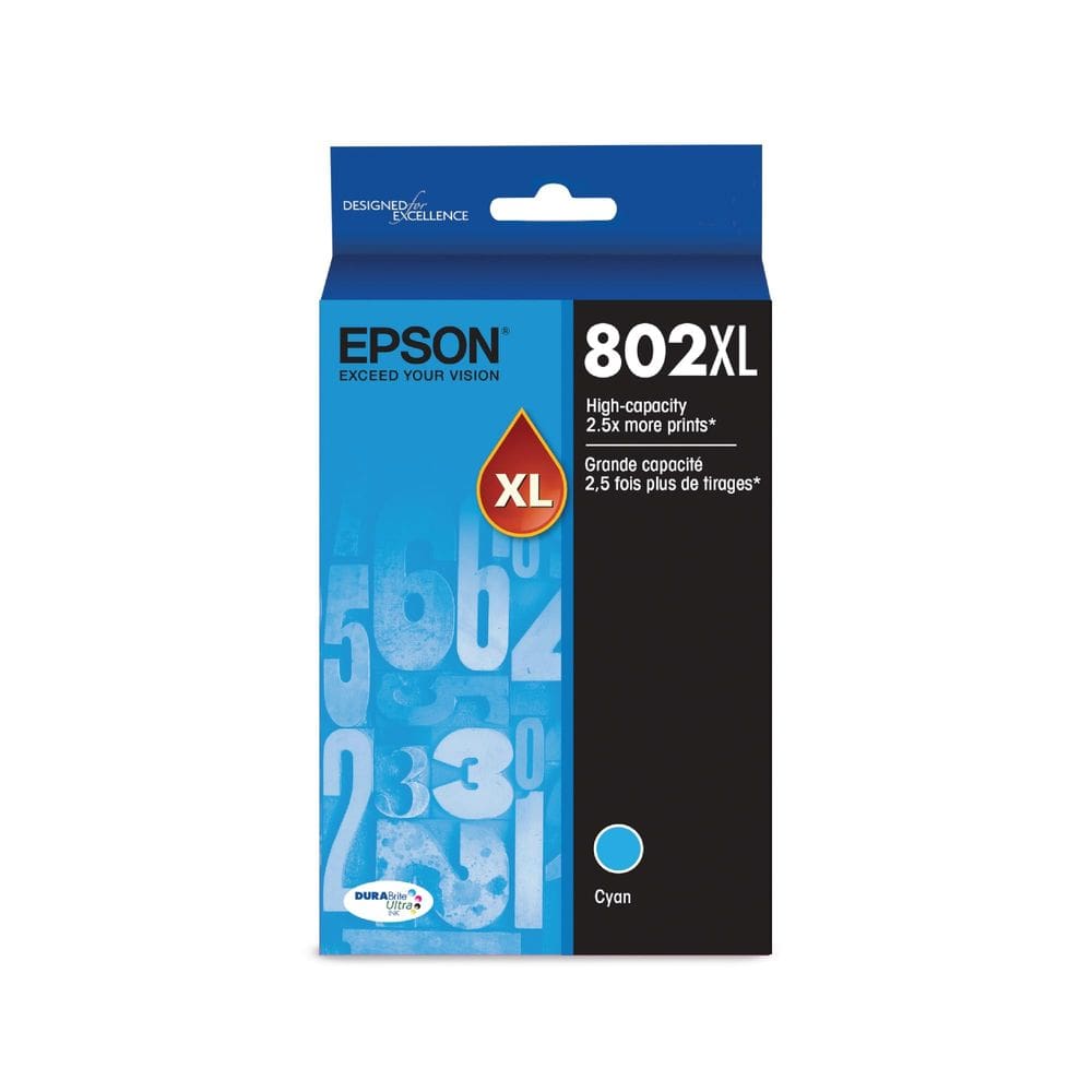 Cartucho de tinta Epson 802 DuraBrite de Ultra Alta Capacidade Ciano
