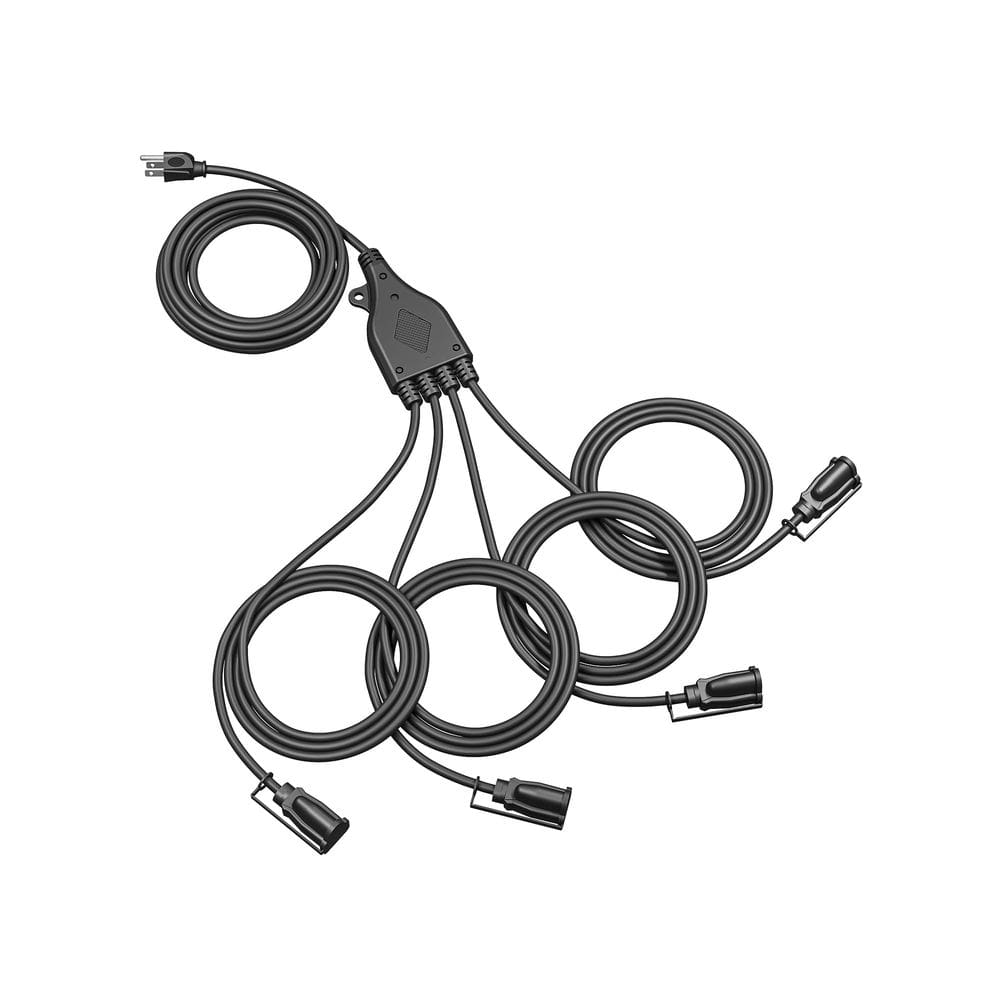 Cabo de extensão externo DEWENWILS 46FT com interruptor de 1 a 4 divisor