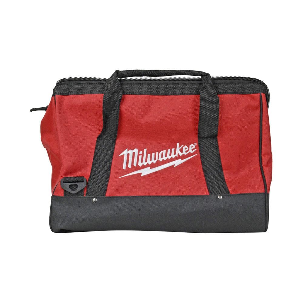 Bolsa de ferramentas Milwaukee Red Contractor Canvas 40 cm x 25 cm x 30 cm