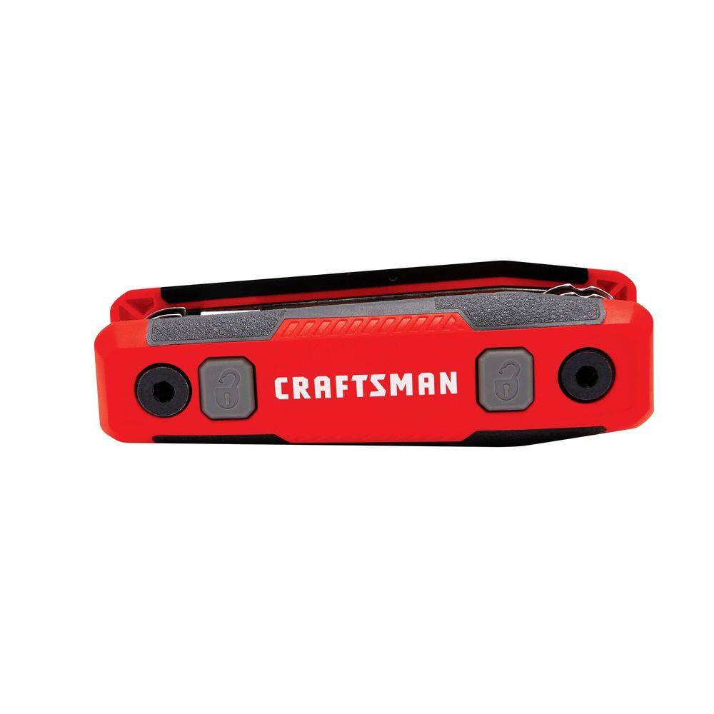 Conjunto de chaves hexagonais CRAFTSMAN Folding Locking 8 peças SAE
