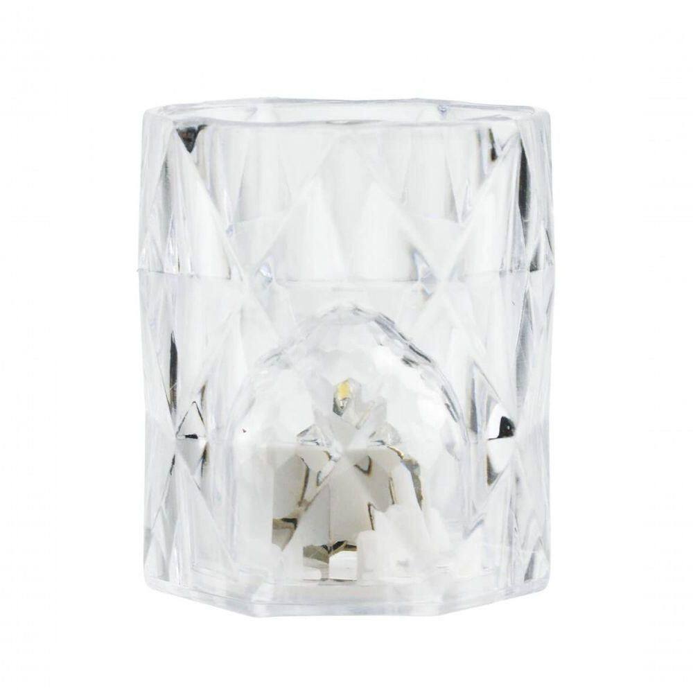 Luminária Copo Transparente 5.5x4.5cm - Tudo Em Caixa