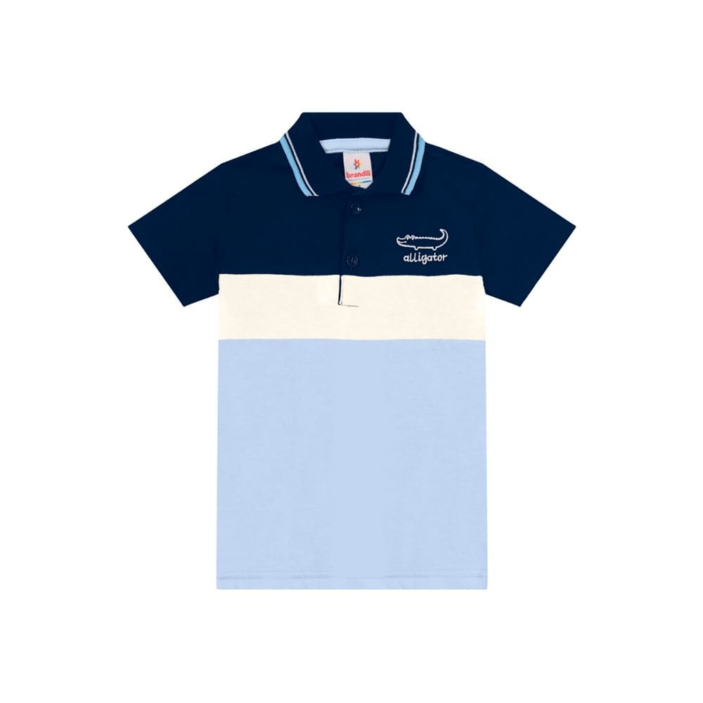 Camisa polo infantil menino de jacaré Brandili