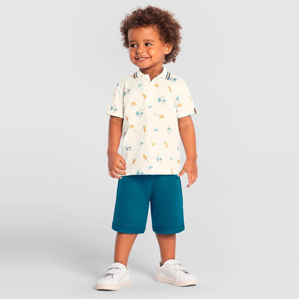 Conjunto infantil menino de praia Brandili