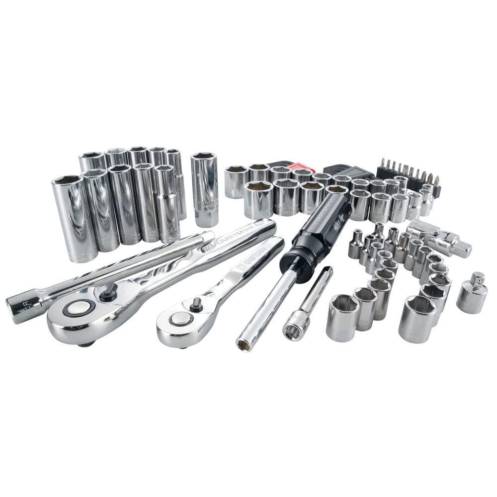 Conjunto de ferramentas mecânicas CRAFTSMAN de 1/4 de polegada Drive 83 peças