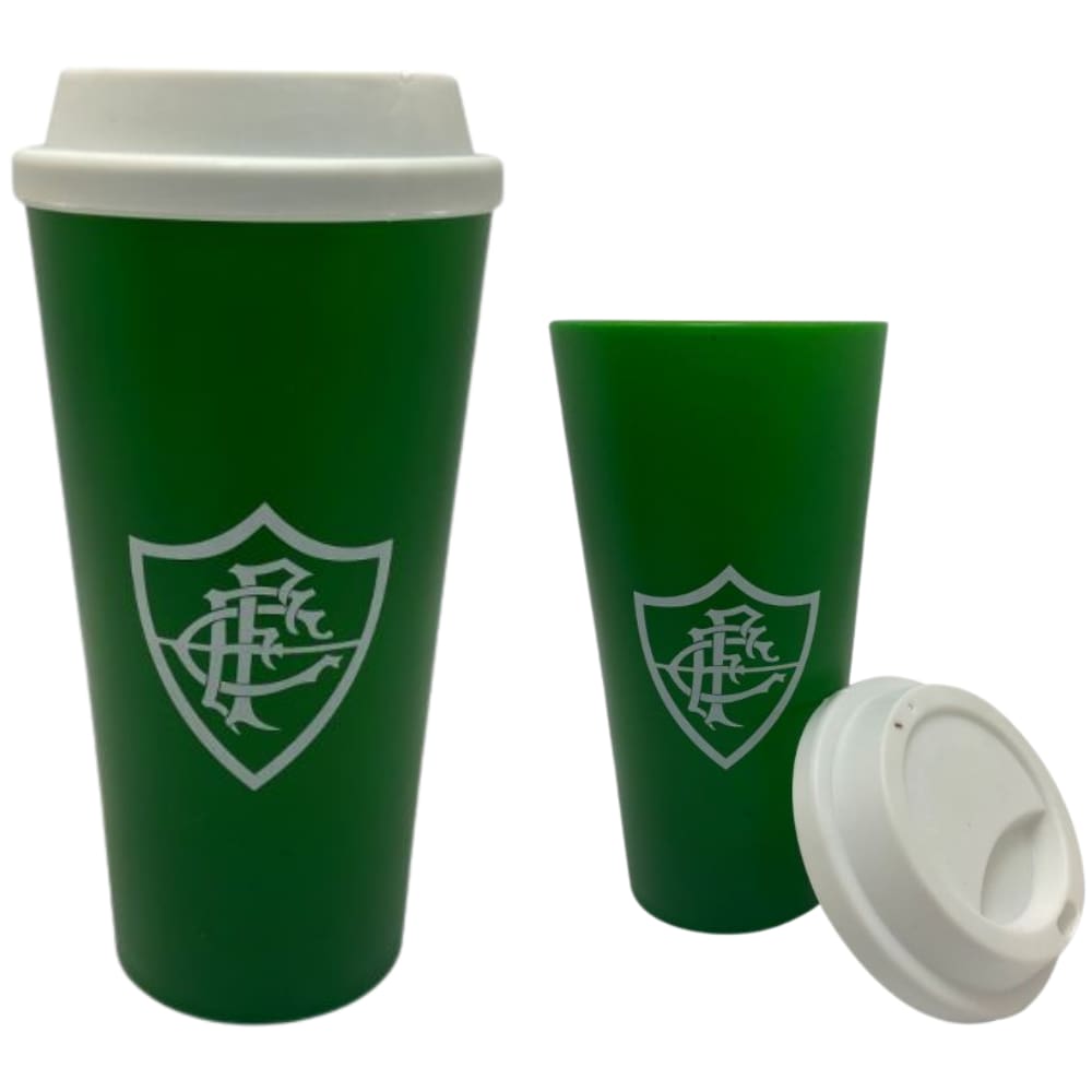 Copo Fluminense Plástico Com Tampa Para Café 550ml Oficial