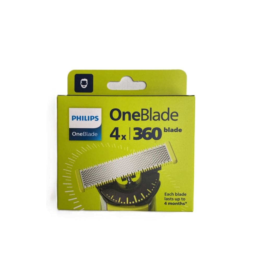 Lâminas de reposição Philips OneBlade 360 para barbeador, pacote com 4