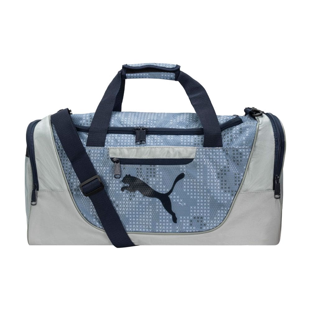Mochila PUMA Evercat Contender cinza com compartimento para sapatos