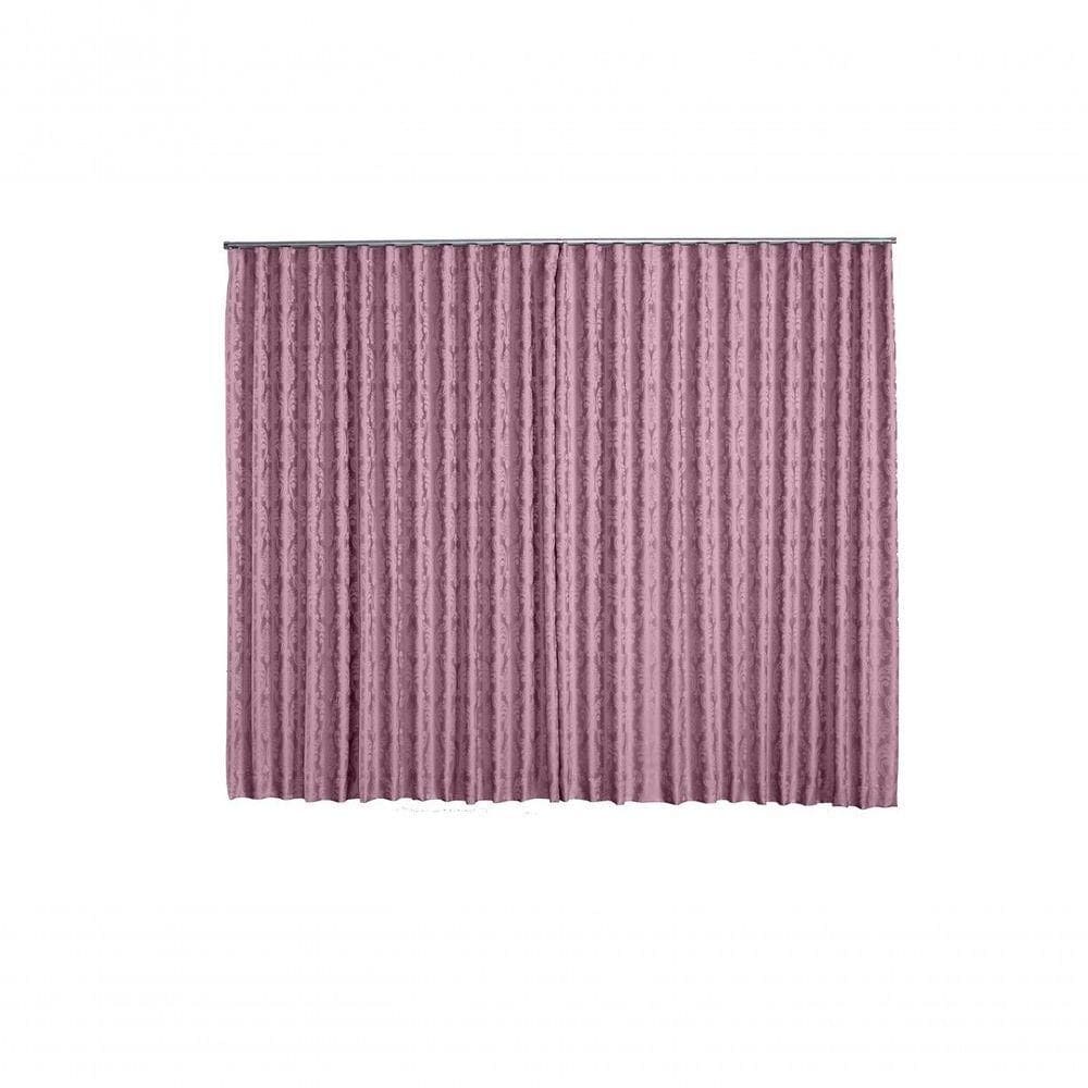 Cortina Jacquard 2,80x2,30 Para Trilho Suíço Preto