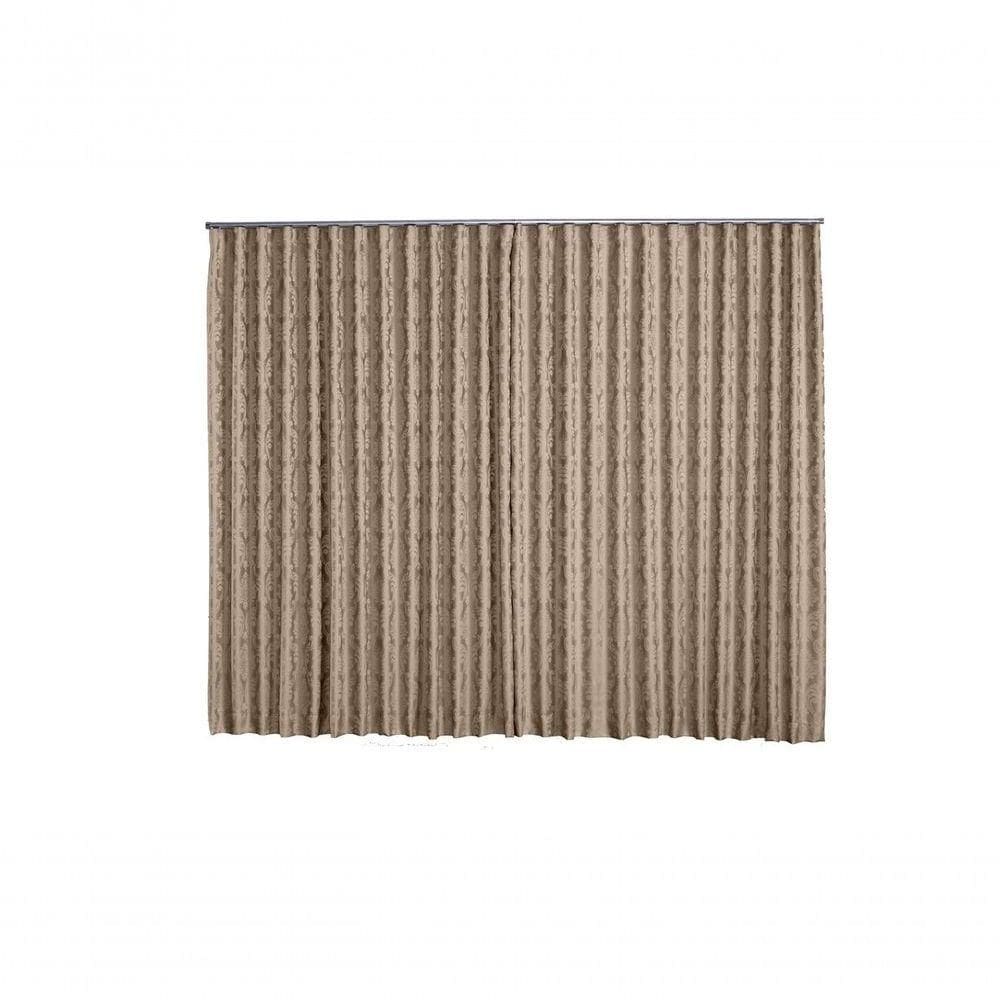 Cortina Jacquard 4,00x2,30 Para Trilho Suíço vinho