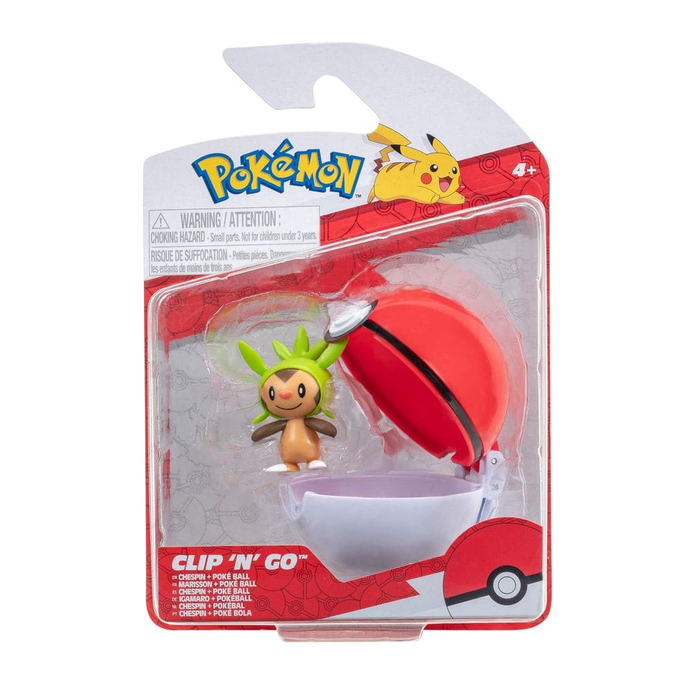 Toy Pokémon Clip `n`Go Poké Balls Igamaro com boneco de 5 cm