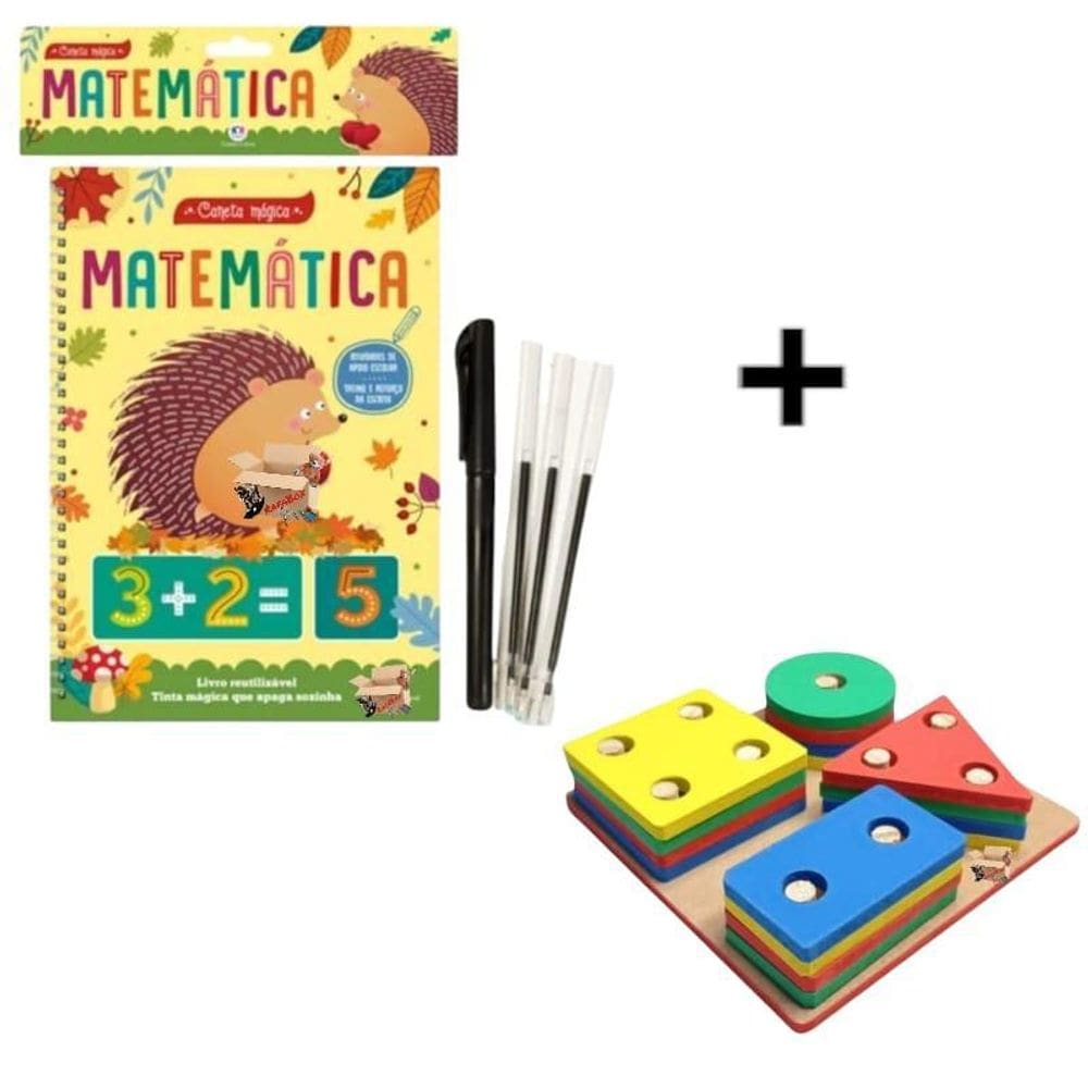 Kit Livro Infantil Com Caneta Mágica + Prancha De Seleção