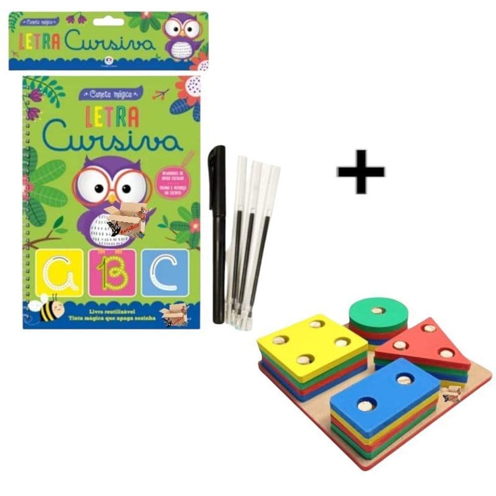 Kit Livro Infantil Com Caneta Mágica + Prancha De Seleção
