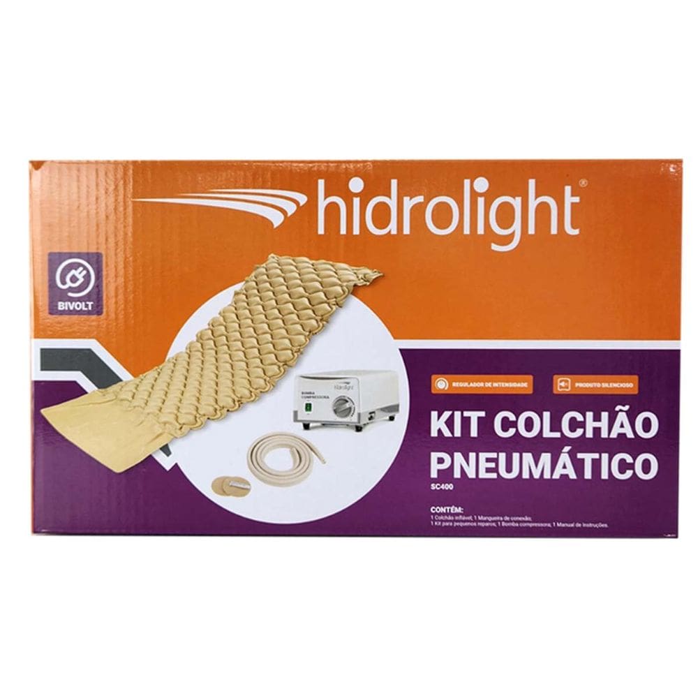 Kit Colchão Pneumático Ortopédico Bivolt