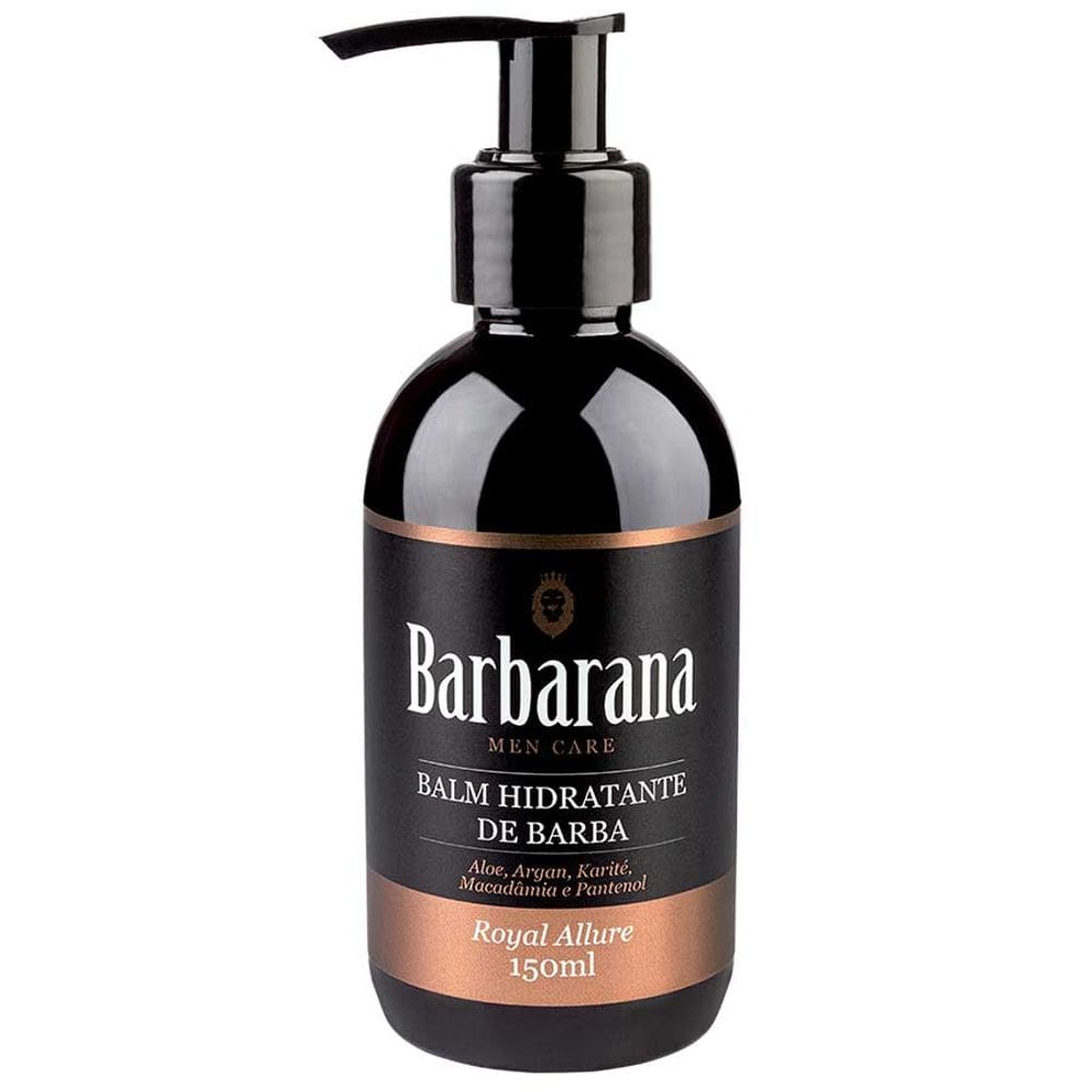 Balm Hidratante de Barba Royal Allure Amadeirado Especiado 150mL Barbarana