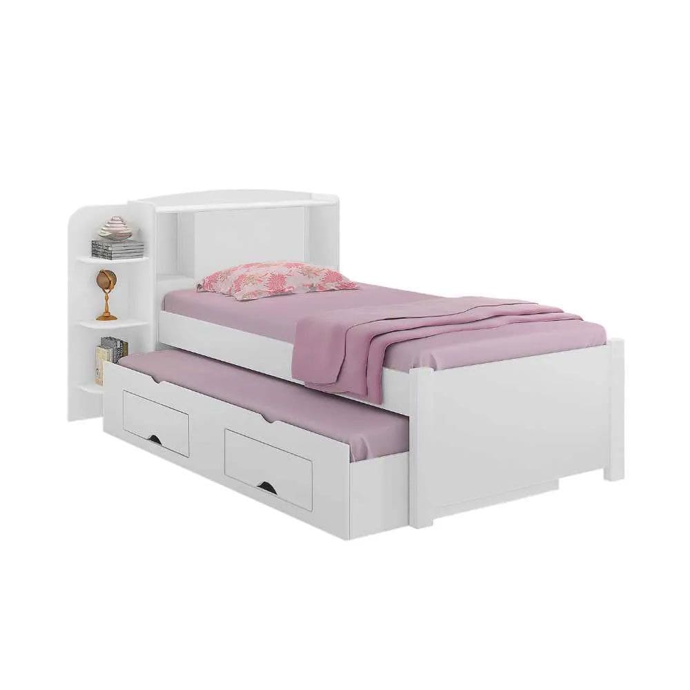 Cama Para Solteiro Milênio Com Box 2 Gavetas Plus 100 MDF