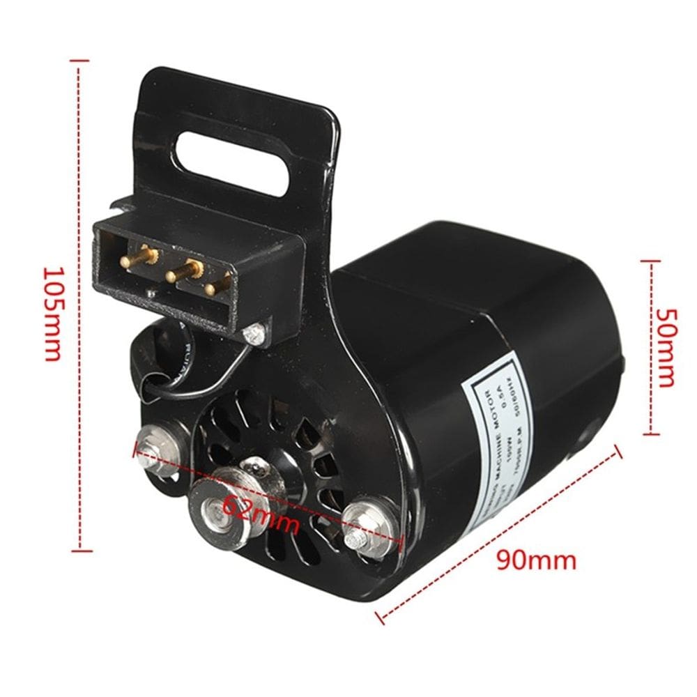 Motor Máquina De Costura Doméstica Completo 110/220 Preto
