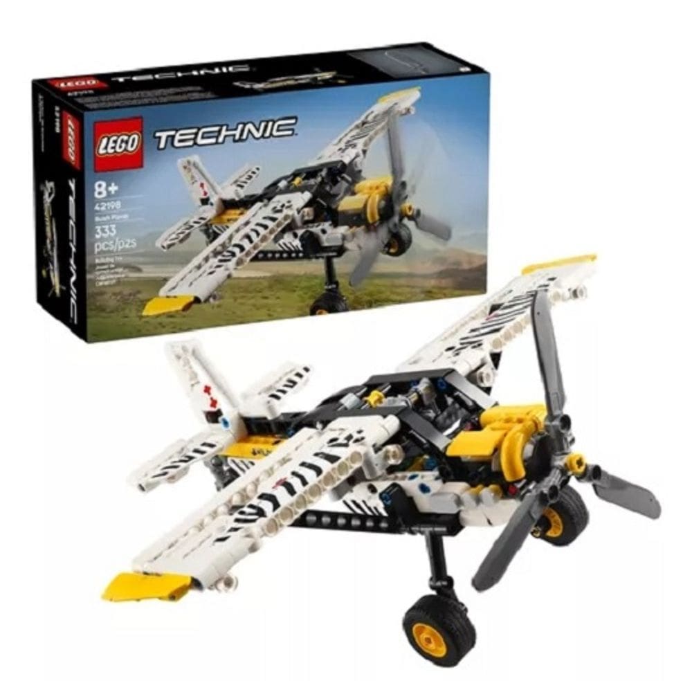 Lego 42198 Technic - Aeroplano Avião A Hélice Bush Plane – 333 peças