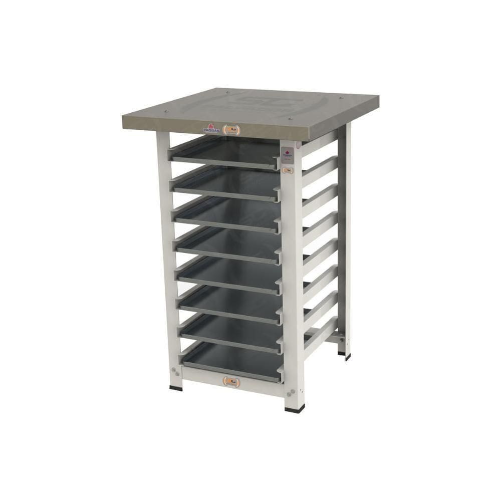 Conjunto De Bancada 8 Níveis Para PRP-004 Com 4 Assadeiras Lisas E 4 Perfuradas 35x35 Progás