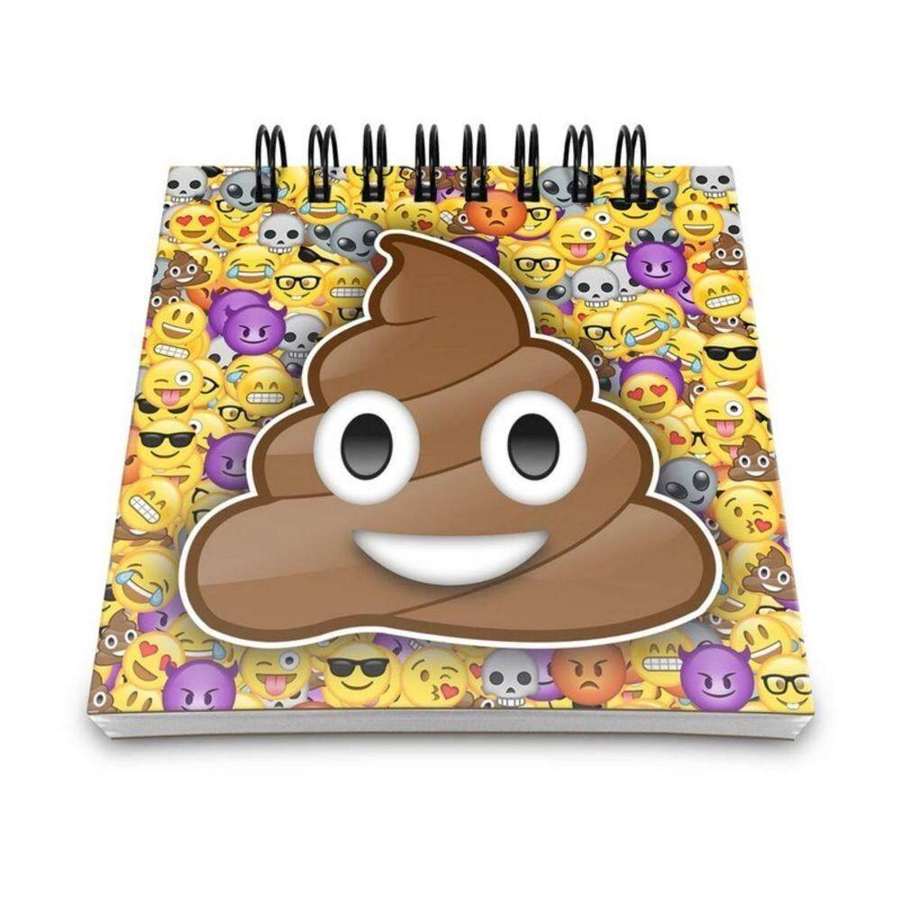 Bloco De Anotações Emoticon - Emoji Cocozinho Poop