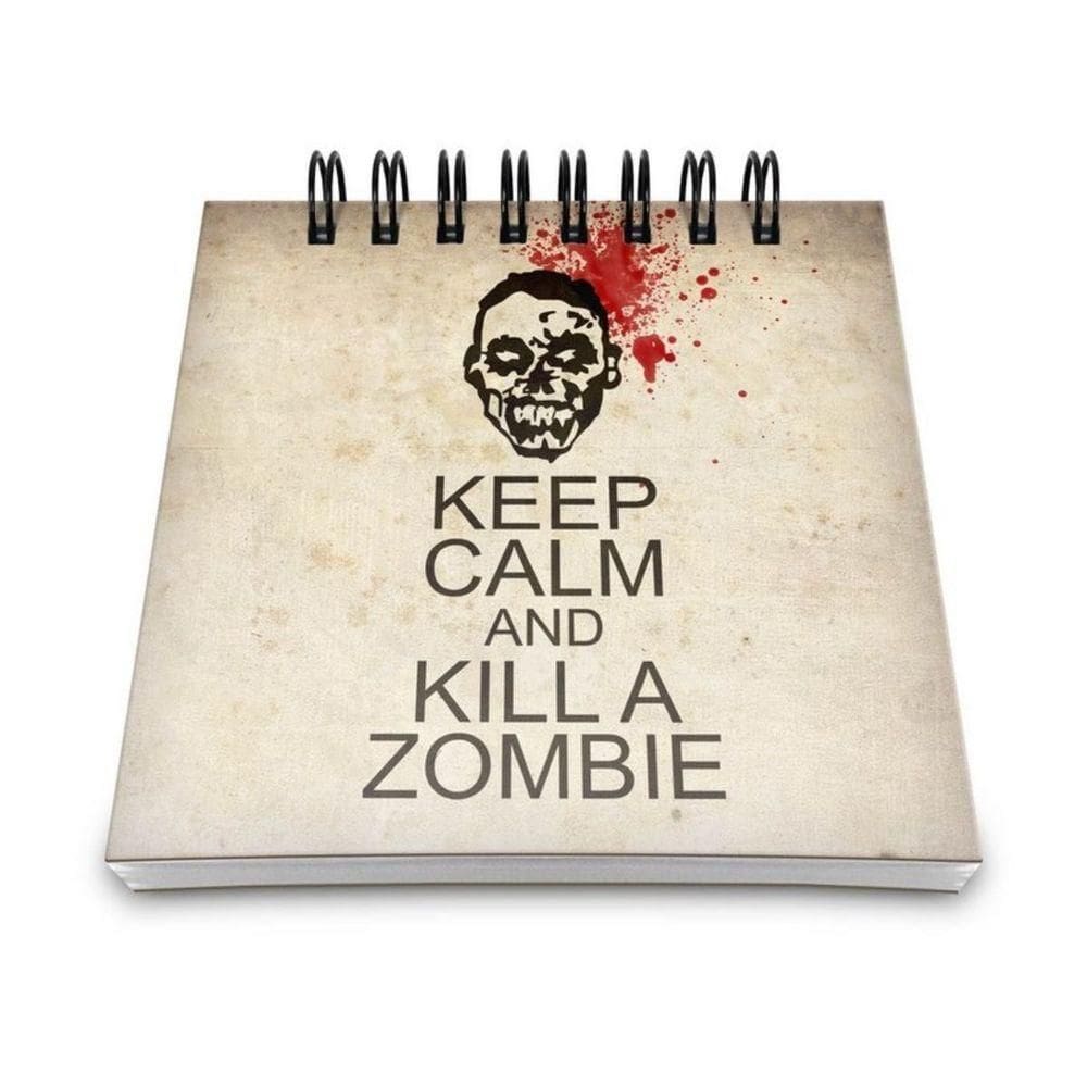 Bloco De Anotações Keep Calm And Kill A Zombie