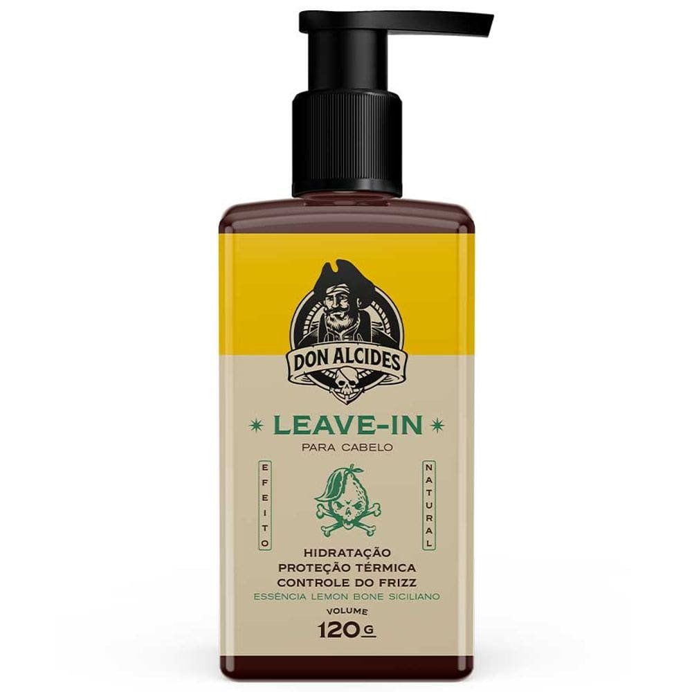 Leave-in para Cabelo Lemon Bone com Proteção Térmica 120g Don Alcides