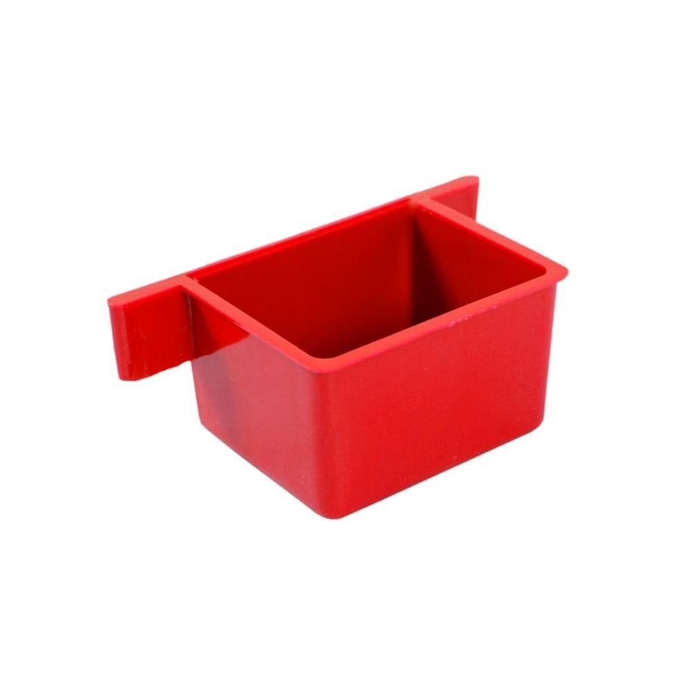 Comedouro Coxinho Lateral De Plástico Para Pássaros 1 Un