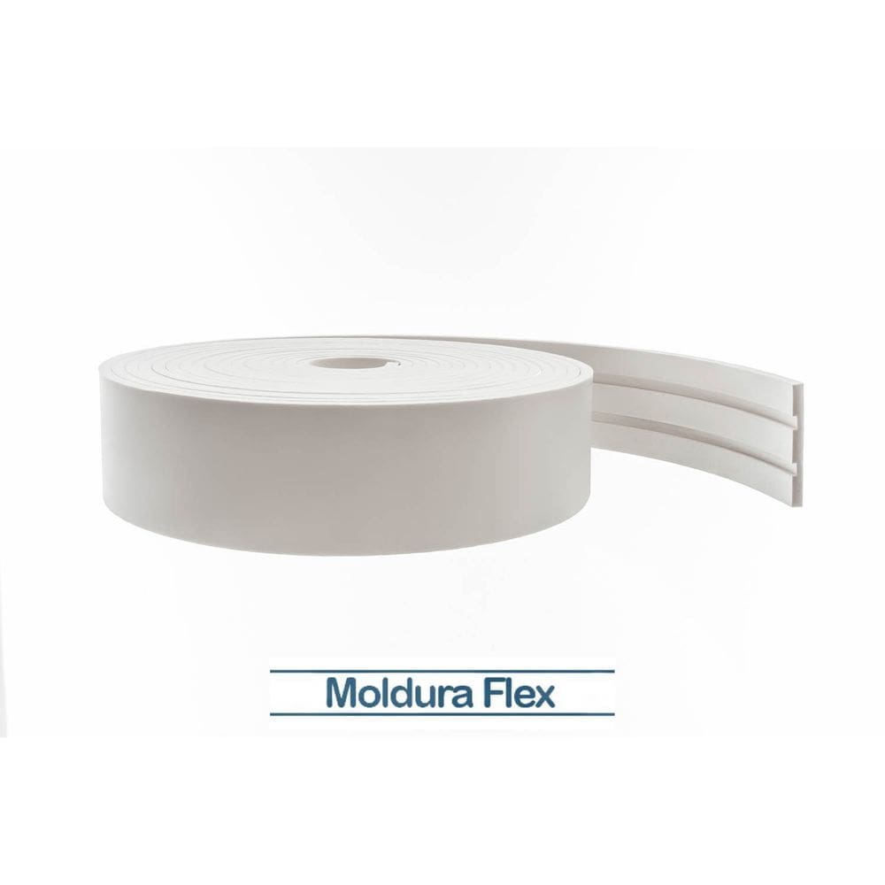 Rodapé Eva Flexível Autoadesivo 10cm x 1cm Siena 75 Metros