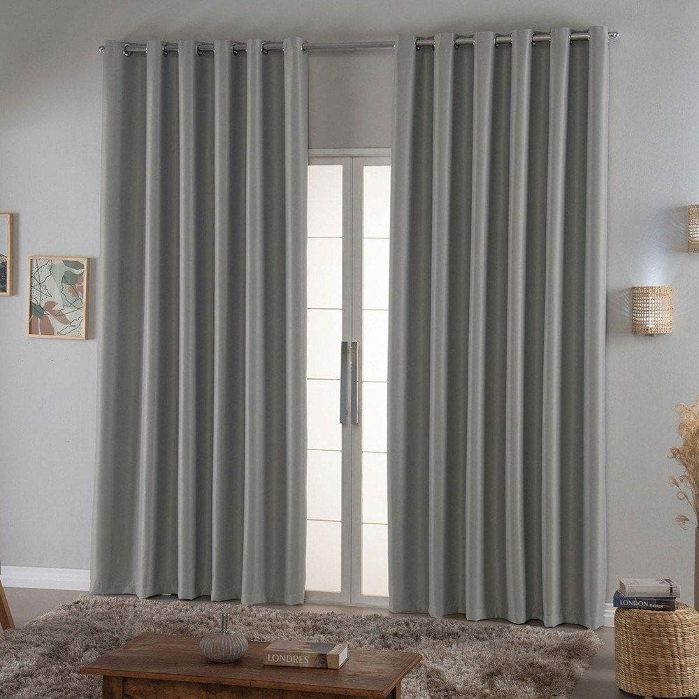 Cortina Requinte Blackout 2,00m X 1,30m - Prata