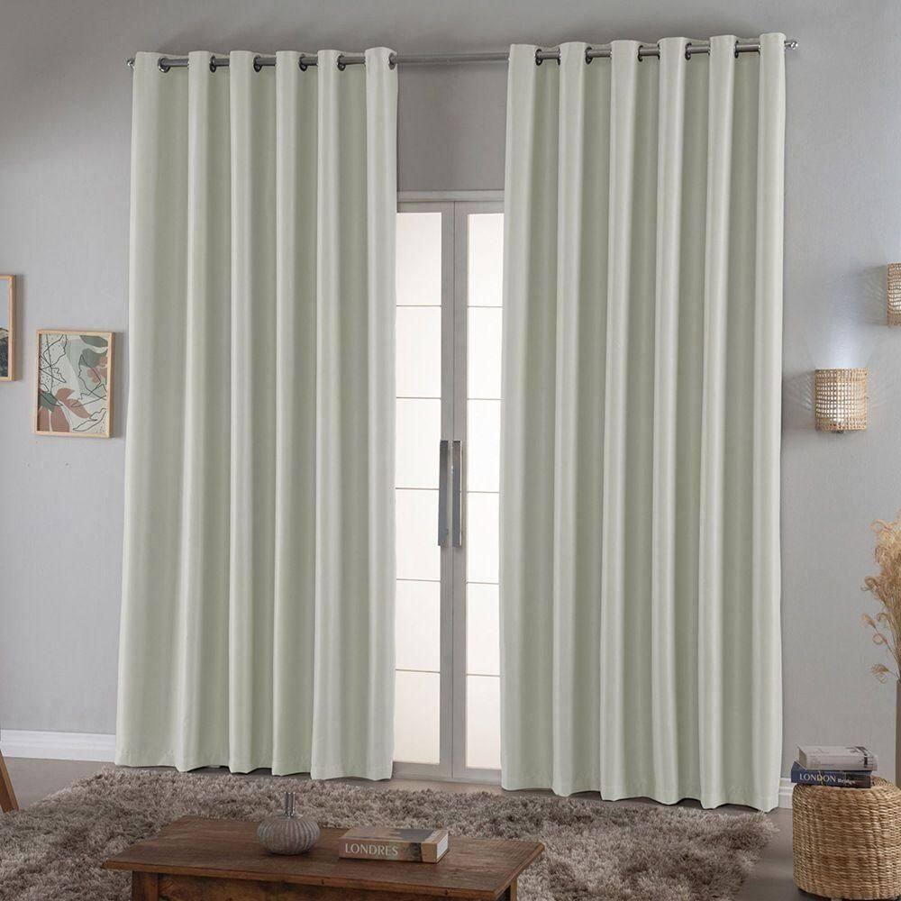 Cortina Requinte Blackout 2,70m X 1,60m - Palha